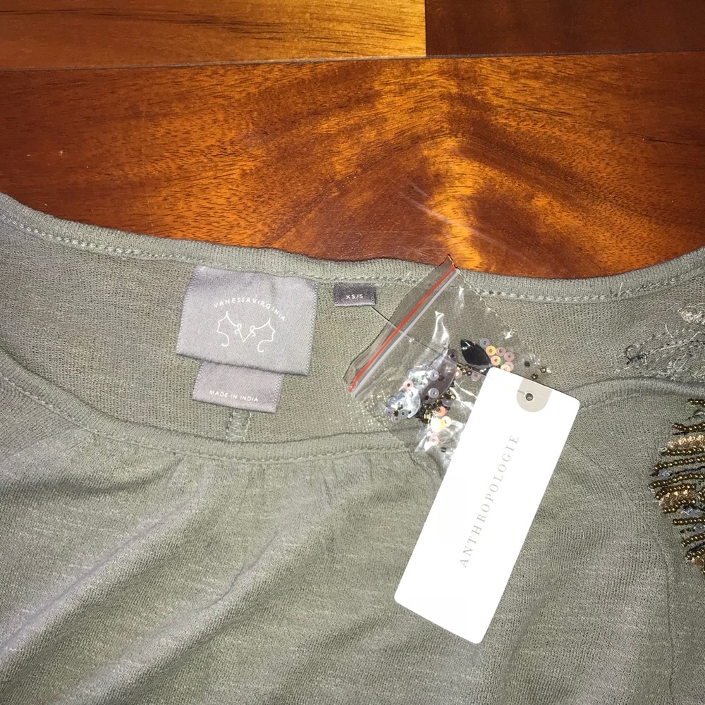 Grey beaded blouse - Picture 2 of 2